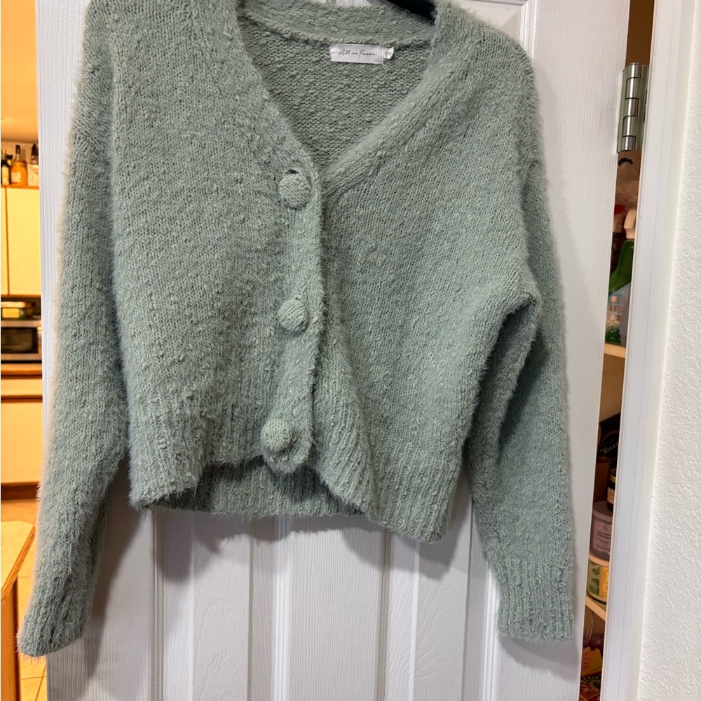 Mint Green Women's Cardigan